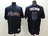 Atlanta Braves #5 Freddie Freeman Navy Blue 2016 Flexbase Collection Stitched Baseball Jersey,baseball caps,new era cap wholesale,wholesale hats